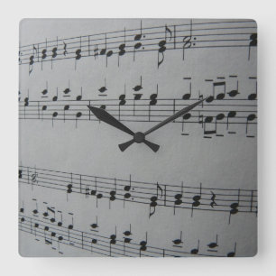 Blatt-Wand-Uhr Quadratische Wanduhr