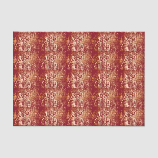 Blattbraun-Sepia-verändertes Foto-Papierpapier Seidenpapier (Vorderseite)