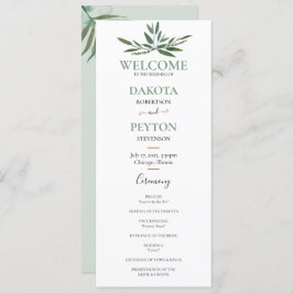 Blätter 07a Hochzeitsfeier Programm