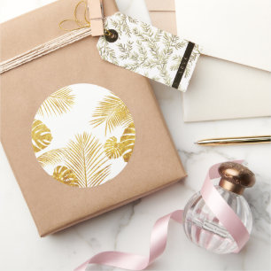 Blätter 10 runder aufkleber