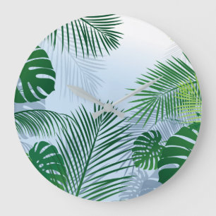 BLÄTTER 3 GROßE WANDUHR