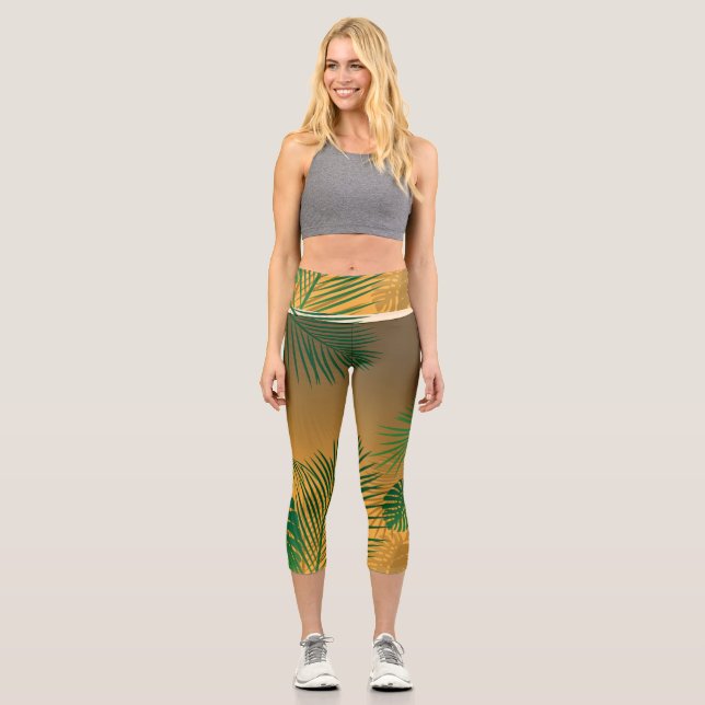 BLÄTTER 4 CAPRI LEGGINGS (Vorderseite)