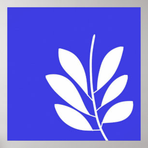 Blätter abstrakter Kunst Poster