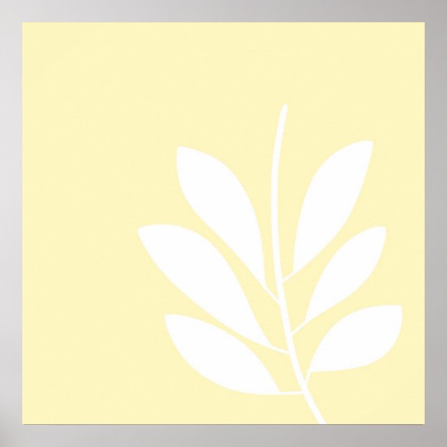 Blätter abstrakter Kunst Poster (Vorne)