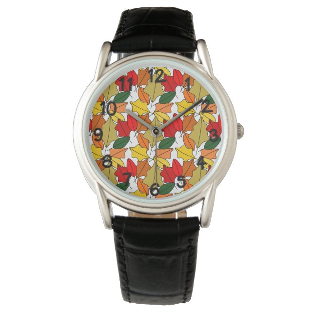 Blätter Armbanduhr (Vorderseite)