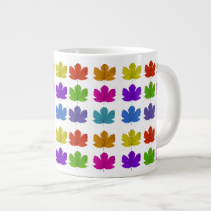 Blätter aus farbenfrohen Ahornblättern Jumbo-Tasse