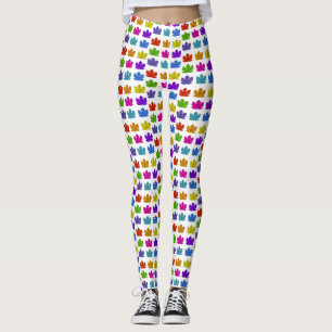 Blätter aus farbenfrohen Ahornblättern Leggings