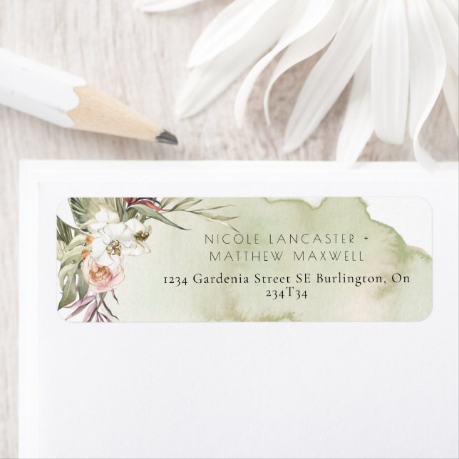 Blätter aus getrocknetem Palm, Rücksendeadresse au (Insitu)