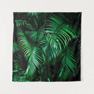 Blätter aus grüner Palme Wandteppich