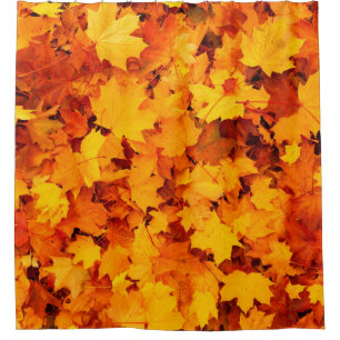 Blätter aus Herbstblättern Duschvorhang