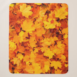 Blätter aus Herbstblättern Sherpadecke