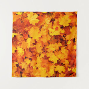 Blätter aus Herbstblättern Wandteppich