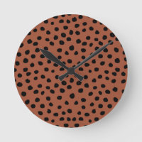 Blätter aus Leopard Rost Terracotta Cheetah Spots