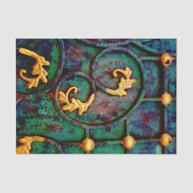 Blätter aus Metall Seidenpapier (Vorderseite)