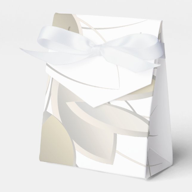 Blätter aus weißem Stein Geschenkschachtel (Vorderseite)