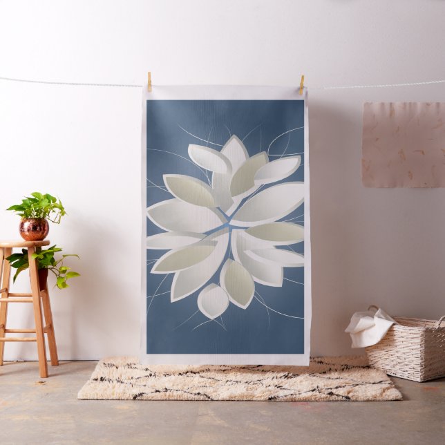 Blätter aus weißem Stein Stoff (Beispiel)