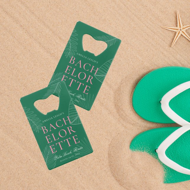 Blätter Bachelorette Geldbeutel Flaschenöffner (Von Creator hochgeladen)