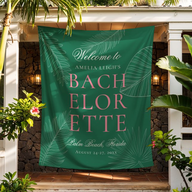 Blätter Bachelorette Wandteppich (Von Creator hochgeladen)