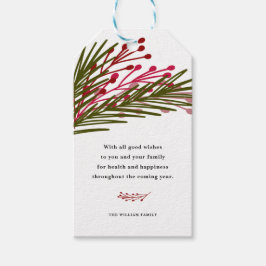 Blätter & Berries Geschenkanhänger