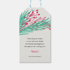 Blätter & Berries Geschenkanhänger