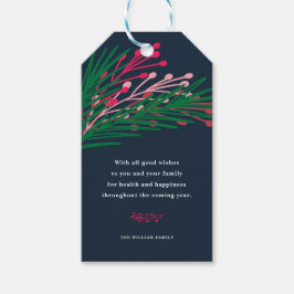 Blätter & Berries Geschenkanhänger