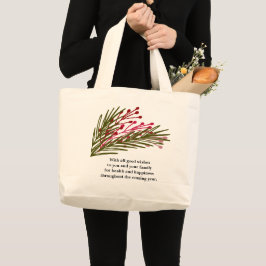 Blätter & Berries Jumbo Tote Bag Stoffbeutel