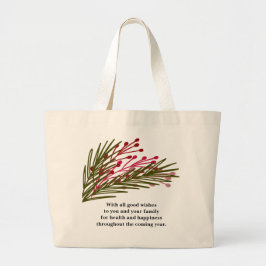 Blätter & Berries Jumbo Tote Bag Stoffbeutel