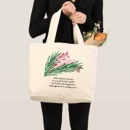 Blätter & Berries Jumbo Tote Bag Stoffbeutel