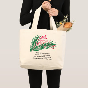 Blätter & Berries Jumbo Tote Bag Stoffbeutel