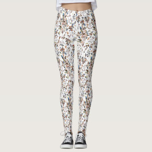 Blätter Berries Weißer Traumsee Leggings