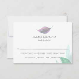 Blätter Botanische Hochzeitskarten für Wasserfarbe Mitteilungskarte