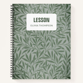 Blätter Botanische Personalisierte Lektion Zusamme Notizbuch