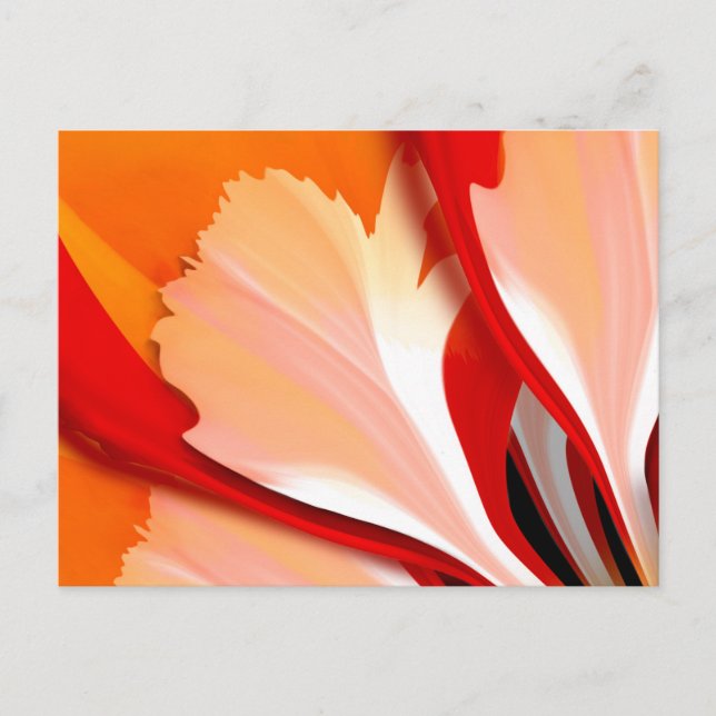 Blätter der Blume Postkarte (Vorderseite)