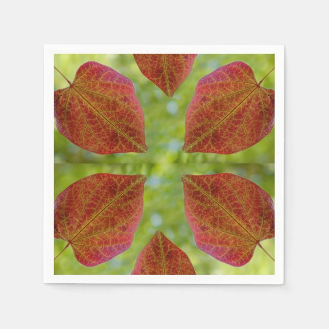 Blätter der Liebe der Natur Serviette (Vorderseite)