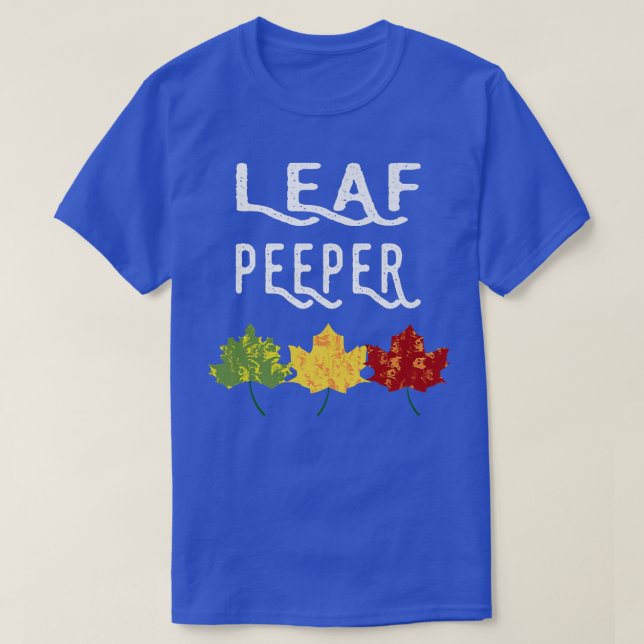 Blätter der Pächter Herbst-Peeping-Fall T-Shirt (Design vorne)
