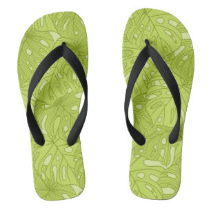 Blätter der Palme Flip Flops