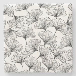 Blätter der Rose Steinuntersetzer