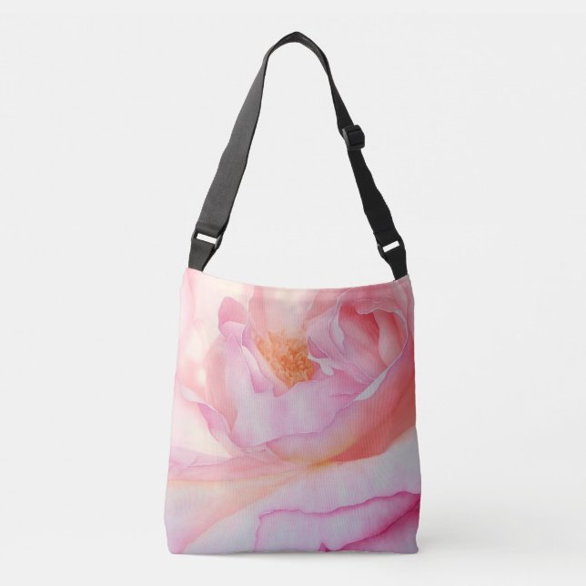 Blätter der Rose Tragetaschen Mit Langen Trägern (Vorderseite)