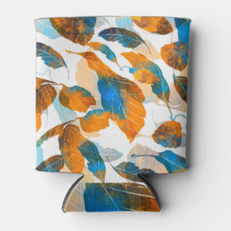 Blätter der Silhouette: Aquarell, digitale nahtlos Dosenkühler