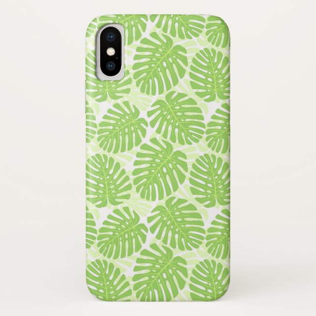 Blätter der tropischen Pflanze - Monstera Muster Case-Mate iPhone Hülle (Rückseite)