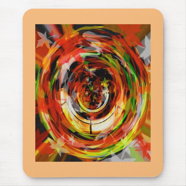 Blätter der Windkunst Mousepad (Vorne)