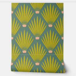 Blätter der Wüstenkaktus von Südwest-Boho - Alter Tapete