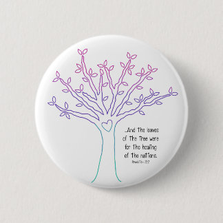 Blätter des Baum-Knopfes Button