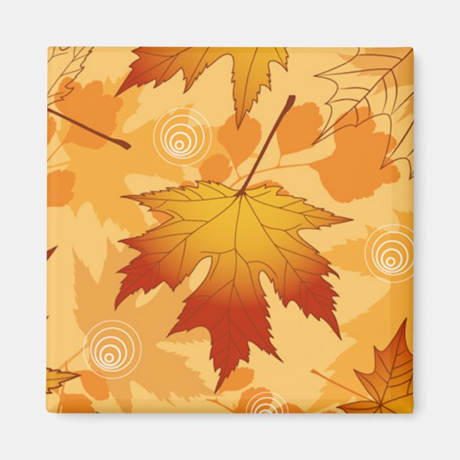 Blätter des Herbstes Magnet (Vorne)