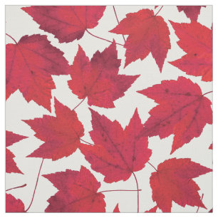 Blätter des Herbstes Rotes Ahorn Stoff