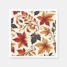 Blätter des Herbstes Serviette