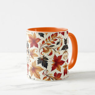 Blätter des Herbstes Tasse