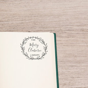 Blätter des modernen Individuellen Namens aus der  Gummistempel