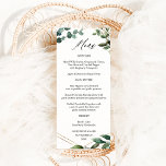 Blätter & Eukalyptus Gold Menü Menükarte<br><div class="desc">Entdecken Sie Ihre Hochzeit oder Party Einladung oder Ihr Thema mit Ihren schönen rustikalen Blätter & Eukalyptus Gold Menus.</div>