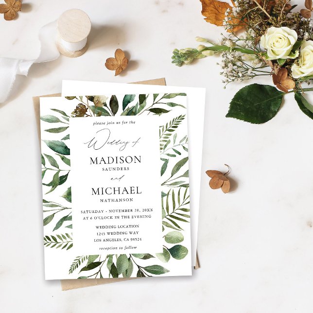 Blätter & Eukalyptus Rustikale Hochzeiten (Von Creator hochgeladen)